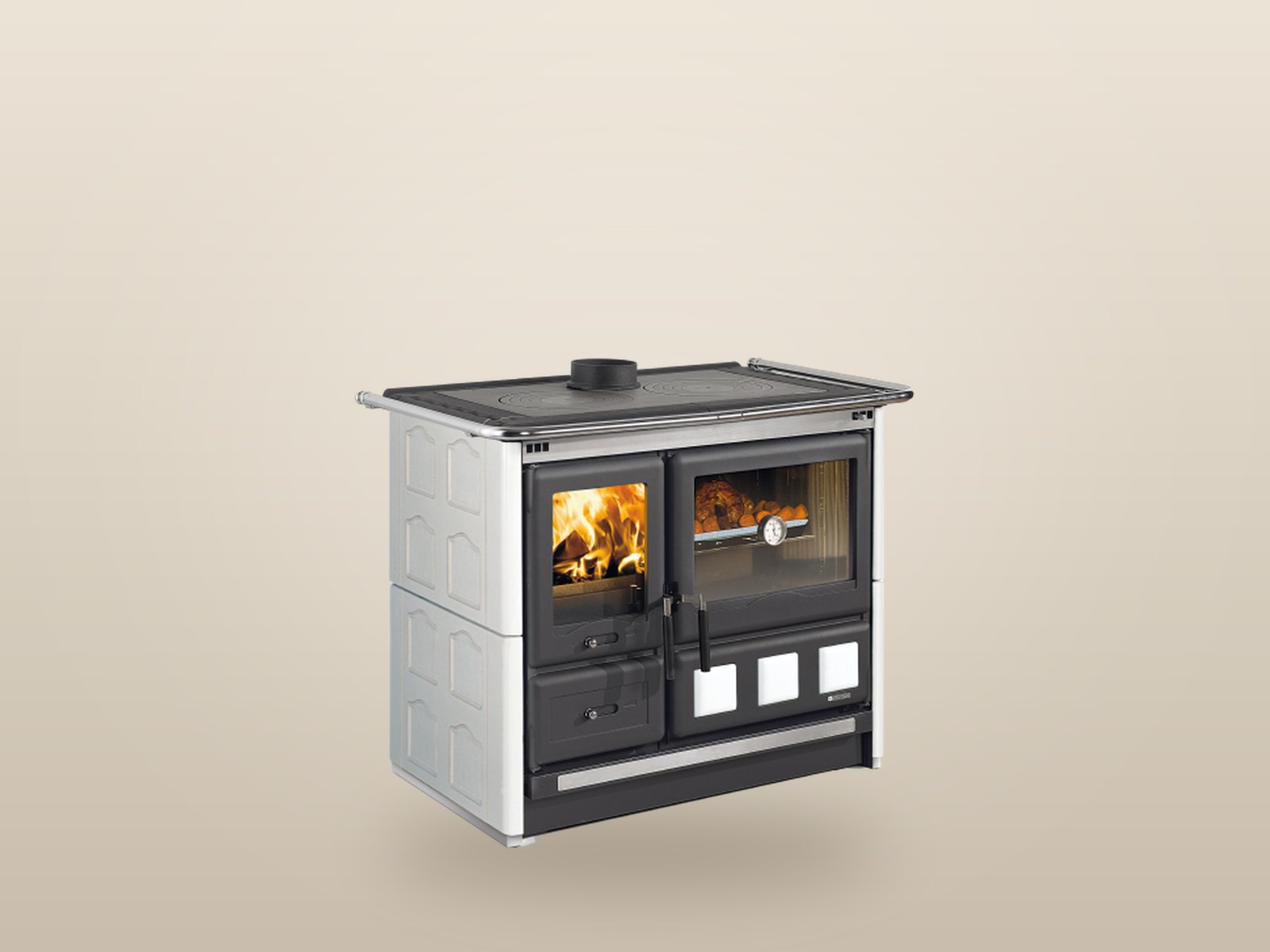 Cuisinière à bois La Nordica Rosa XXL Maiolica