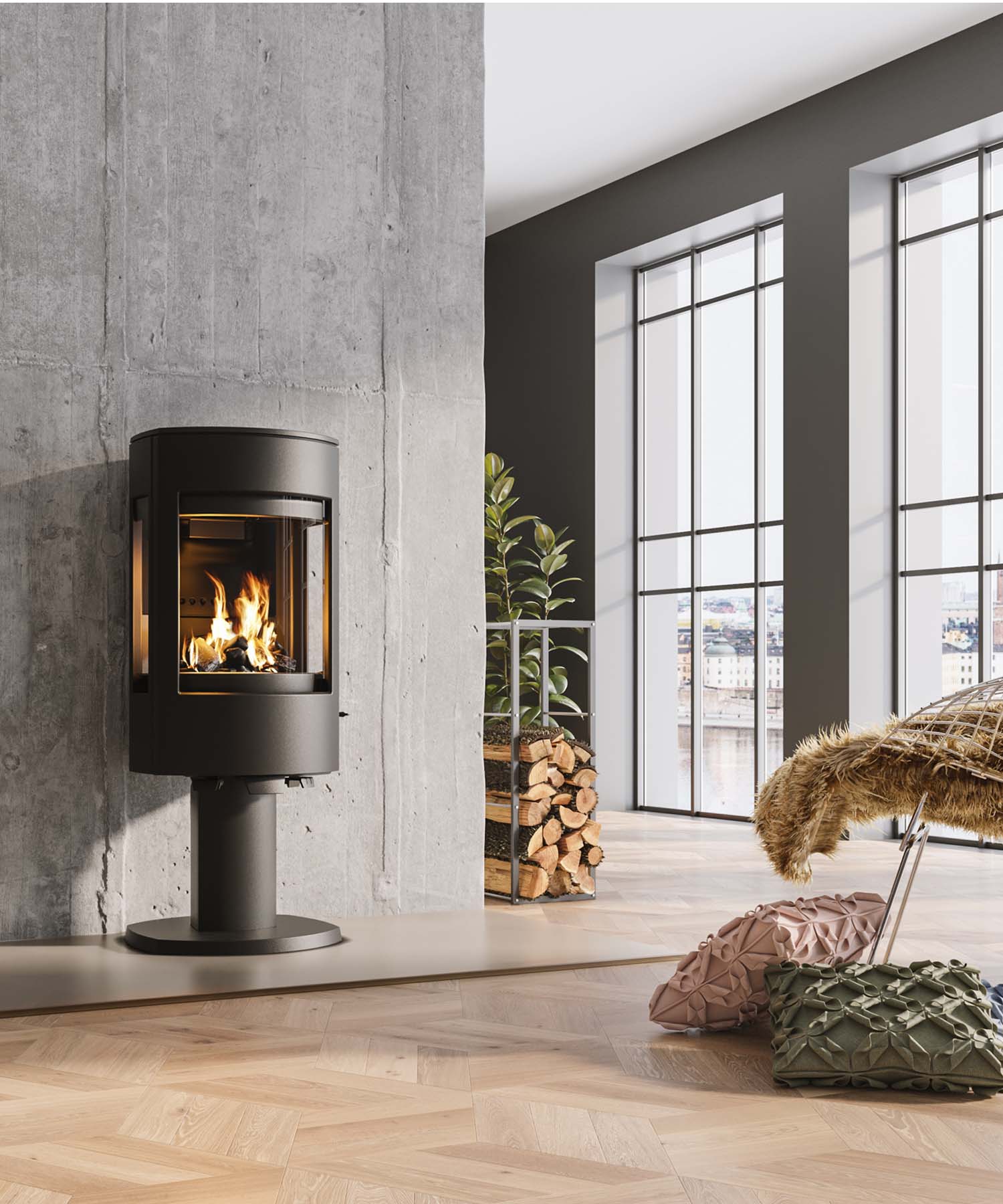 Dovre Astro 4CB/P Dovre - Poêle à bois