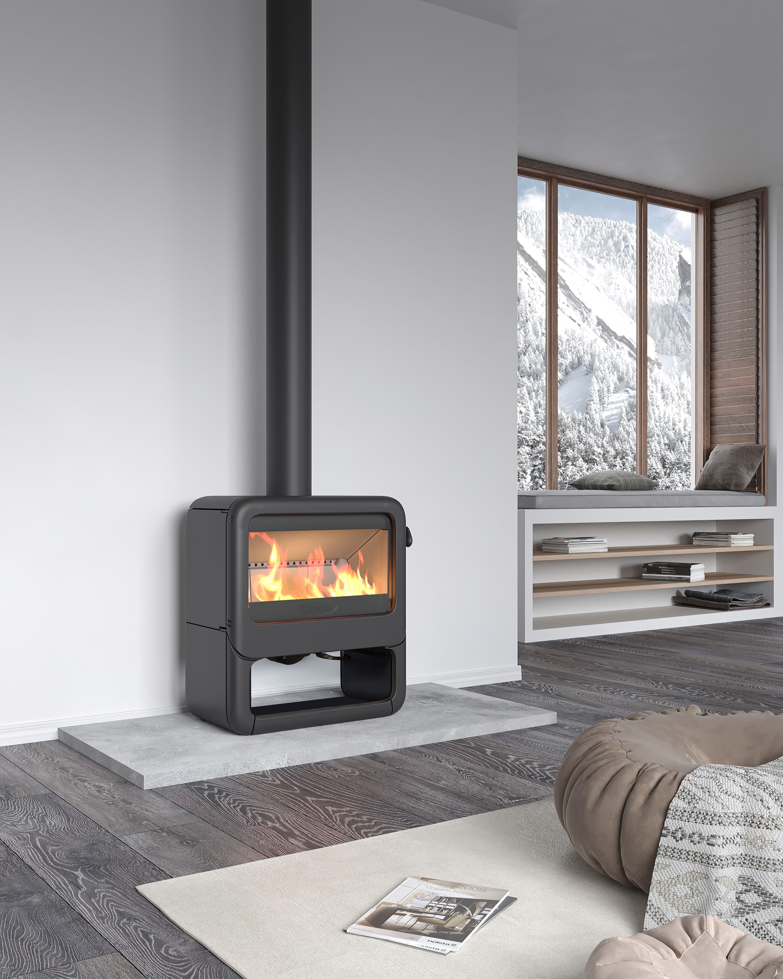 Dovre Rock 350WB Dovre - Poêle à bois